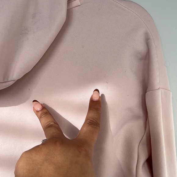 Nike Baby Pink Fleece Lined Hooded Sweater - Picture 10 of 12